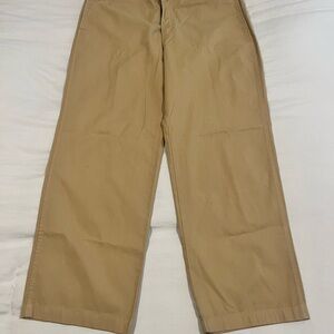 J. Crew Tan Chinos Wide-Leg pants